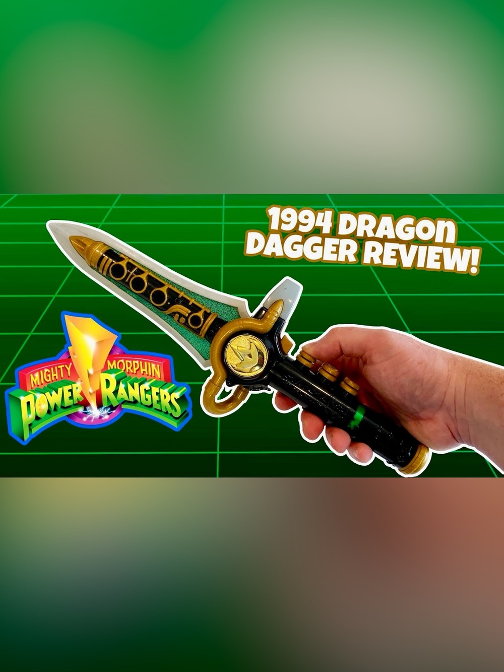 1994 Bandai Mighty Morphing Power Rangers Green Ranger Dragon Dagger Flute Sound